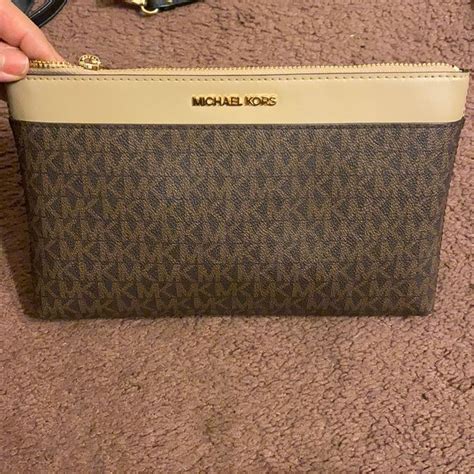 makeup bag michael kors|michael kors makeup pouch.